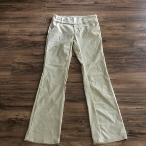 Beige Flared Trousers